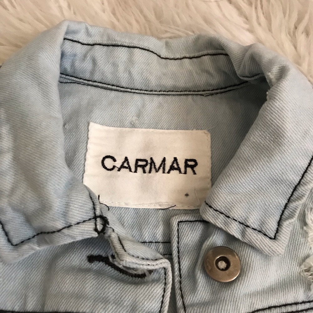 Carmar Denim Distressed Vest - Picture 2 of 7